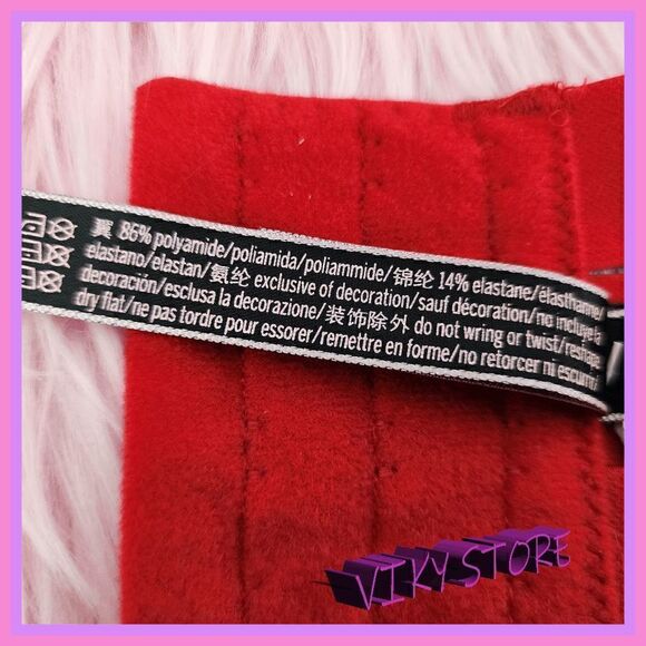 NWT Victoria's Secret Red Strappy Balconet Bra 34DD: Confident Allure NWT - Picture 5 of 8